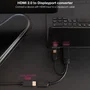 Nanocable Conversor HDMI 2.0 a DisplayPort V1.2 Negro 20 cm